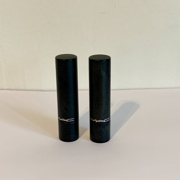 (2) MAC Pro Longwear Love Forever Lipstick USED Pink Rare Flawed Creme Disco SET - Picture 5 of 12